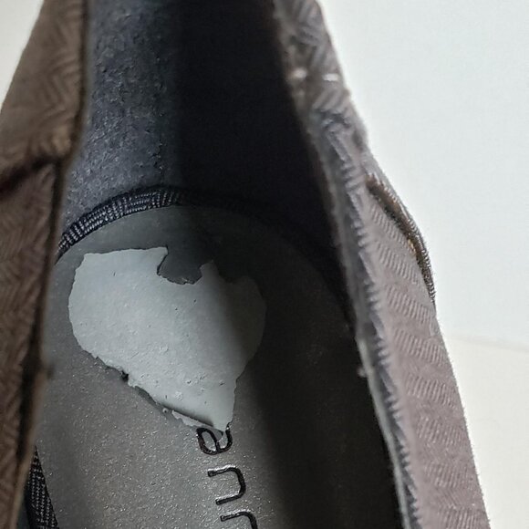 Vintage ANN MARINO Bow Pumps Cutout Perforated Shoes Heels Gray grey - Picture 11 of 14